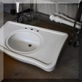 Z02. Porcelain sink with legs. 